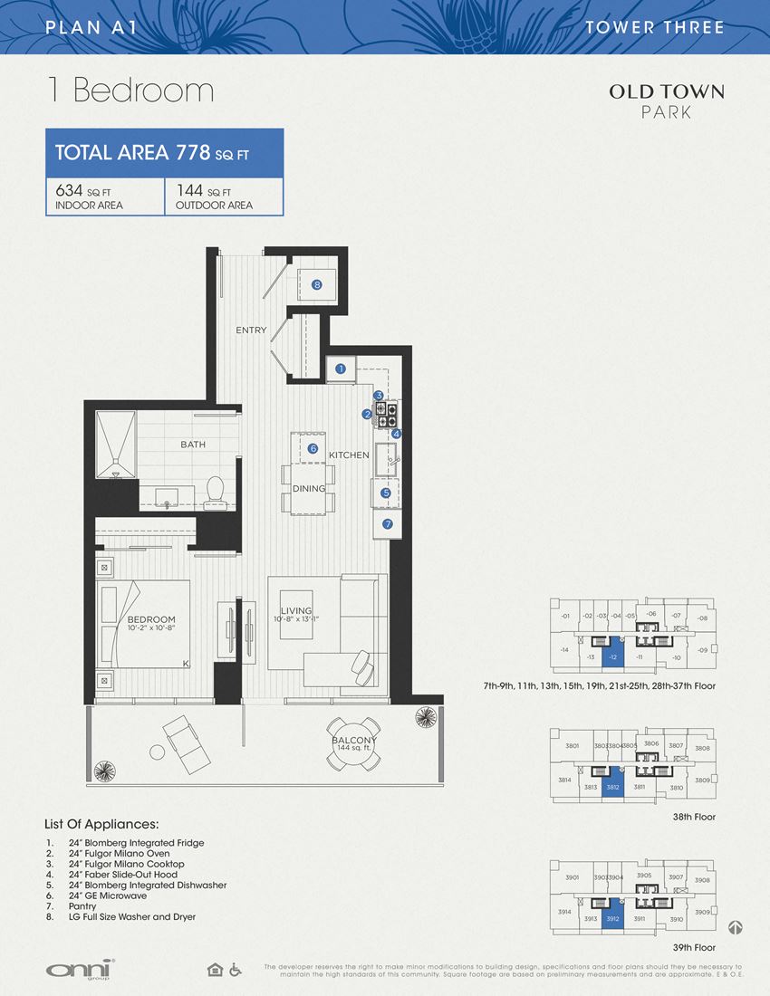 Plan A1 - Tower THREE